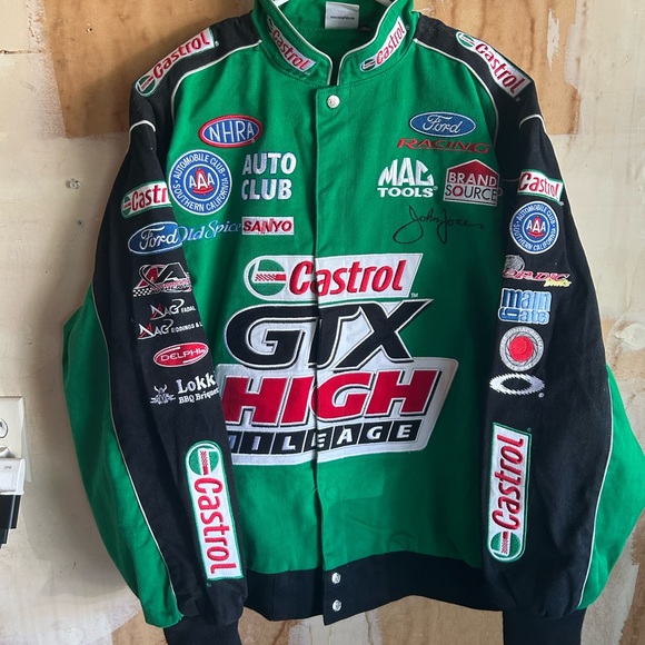Vintage John Force Castrol GTX High Mileage NHRA Driver’s Jacket